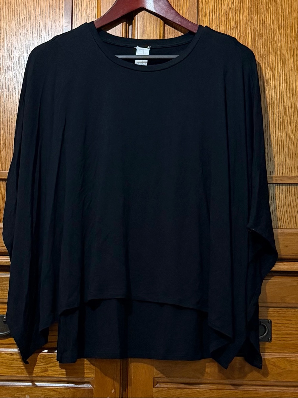 Wynne Layers Capelet Poncho Batwing Layered Viscose Tunic Top Lagenlook Capsule